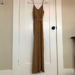Camel jumpsuit